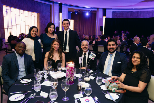 Group photo of faculty at AI in MI Fundraising dinner