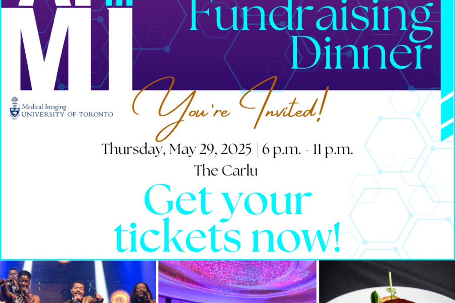Text: AI in MI Fundraising Dinner; You're Invited!; Get your tickets now!