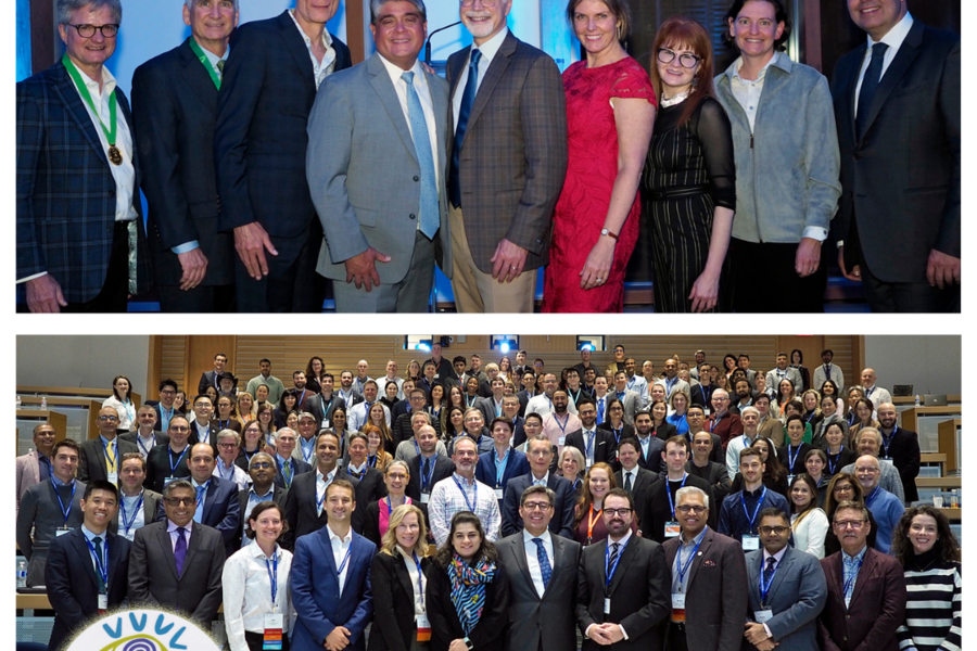 Two photos of attendees from the 12th International SPIR meeting