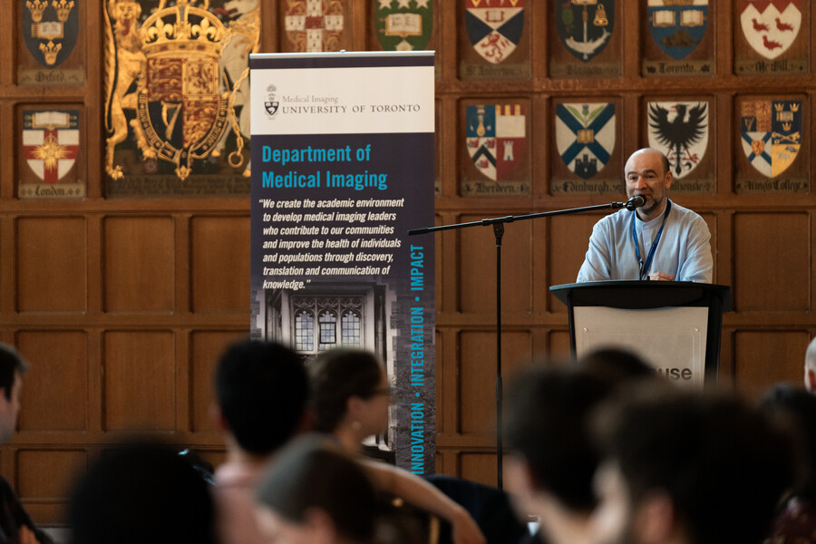 Dr. Michael Patlas addressing attendees